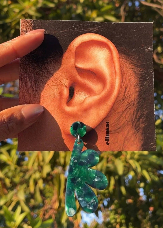Flora Earrings (Emerald)