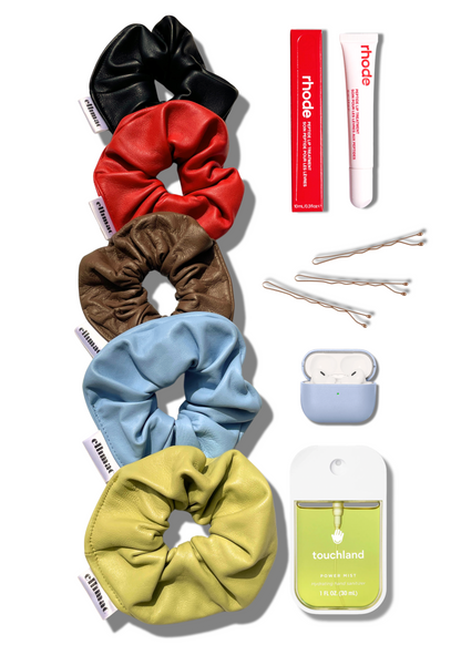 Leather Scrunchie