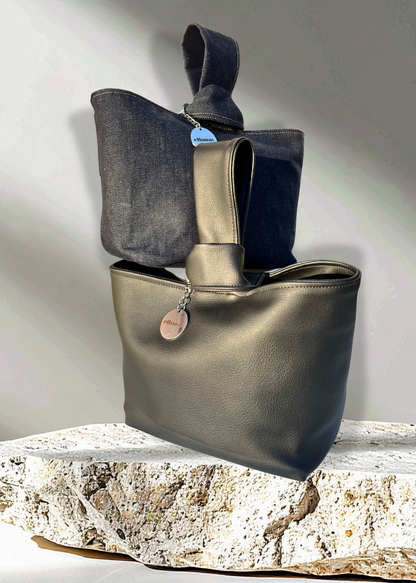 Ora Bag Frost Pack (Cactus Leather & Denim)